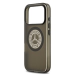Apple iPhone 17 Pro Kılıf Mercedes Benz Orjinal Lisanslı M-safe Şarj Özellikli Buzlu PC Nostaljik Yıldız Dizayn Kapak
