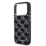 Apple iPhone 17 Pro Kılıf Orjinal Lisanslı M-safe Şarj Özellikli Karl Lagerfeld IML Baskılı Monogram Dizayn Kapak