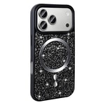 Apple iPhone 17 Pro Kılıf Pırlanta Tasarımlı M-safe Şarj Özellikli Zore Mozaik Silikon Kapak