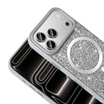 Apple iPhone 17 Pro Kılıf Pırlanta Tasarımlı M-safe Şarj Özellikli Zore Mozaik Silikon Kapak