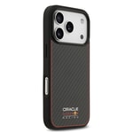 Apple iPhone 17 Pro Kılıf Redbull Orjinal Lisanslı M-safe Şarj Özellikli Karbon Fiber Parlayan Logolu Kapak