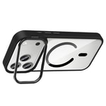 Apple iPhone 17 Pro Kılıf Standlı ve Kamera Lens Hediyeli M-Safe Şarj Özellikli Zore Etro Kapak