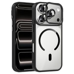 Apple iPhone 17 Pro Kılıf Standlı ve Kamera Lens Hediyeli M-Safe Şarj Özellikli Zore Etro Kapak