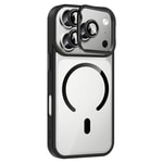 Apple iPhone 17 Pro Kılıf Standlı ve Kamera Lens Hediyeli M-Safe Şarj Özellikli Zore Etro Kapak