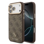 Apple iPhone 17 Pro Max Guess Orjinal Lisanslı 4G ve Yazı Logolu Kılıf + Ekran Koruyucu + Lens Koruyucu 3in1 Aksesuar Seti