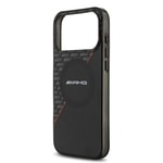 Apple iPhone 17 Pro Max Kılıf AMG Orjinal Lisanslı M-safe Şarj Özellikli Çift Katmanlı Kırmızı Çapraz Çizgili Kapak