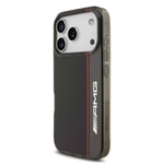 Apple iPhone 17 Pro Max Kılıf AMG Orjinal Lisanslı M-safe Şarj Özellikli IML Baskı Logolu Çift Katmanlı Bow Lines Kapak