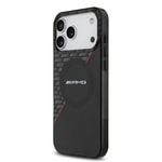 Apple iPhone 17 Pro Max Kılıf AMG Orjinal Lisanslı M-safe Şarj Özellikli Çift Katmanlı Kırmızı Çapraz Çizgili Kapak