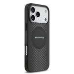 Apple iPhone 17 Pro Max Kılıf AMG Orjinal Lisanslı Çift Katmanlı Büyük Logolu Petek Desenli Kapak
