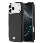 Apple iPhone 17 Pro Max Kılıf BMW Orjinal Lisanslı M-safe Şarj Özellikli Metal Logolu Tam Kaplama Deri Kapak