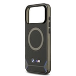 Apple iPhone 17 Pro Max Kılıf BMW Orjinal Lisanslı M-safe Şarj Özellikli Metal Buton Tasarımlı IML Baskılı M Dizayn Kapak