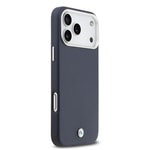 Apple iPhone 17 Pro Max Kılıf BMW Orjinal Lisanslı M-safe Şarj Özellikli Metal Logolu Tam Kaplama Deri Kapak