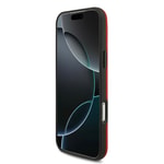 Apple iPhone 17 Pro Max Kılıf BMW Orjinal Lisanslı M-safe Şarj Özellikli Metal Logolu Delikli M Dizayn Deri Kapak