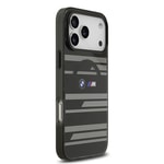Apple iPhone 17 Pro Max Kılıf BMW Orjinal Lisanslı M-safe Şarj Özellikli Metal Kamera Butonlu Yatay Şeritli M Dizayn Kapak