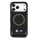 Apple iPhone 17 Pro Max Kılıf BMW Orjinal Lisanslı M-safe Şarj Özellikli Metal Buton Tasarımlı IML Baskılı M Dizayn Kapak