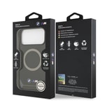 Apple iPhone 17 Pro Max Kılıf BMW Orjinal Lisanslı M-safe Şarj Özellikli Metal Buton Tasarımlı IML Baskılı M Dizayn Kapak