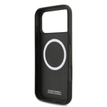 Apple iPhone 17 Pro Max Kılıf BMW Orjinal Lisanslı M-safe Şarj Özellikli Metal Logolu Delikli M Dizayn Deri Kapak