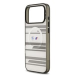 Apple iPhone 17 Pro Max Kılıf BMW Orjinal Lisanslı M-safe Şarj Özellikli Metal Kamera Butonlu Yatay Şeritli M Dizayn Kapak