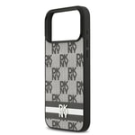 Apple iPhone 17 Pro Max Kılıf DKNY Orjinal Lisanslı M-safe Şarj Özellikli 3D Yazılı Metal Logolu Kapak