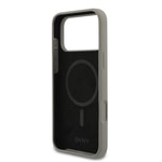 Apple iPhone 17 Pro Max Kılıf DKNY Orjinal Lisanslı M-safe Şarj Özellikli Metal Logolu Silikon Kapak