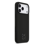 Apple iPhone 17 Pro Max Kılıf DKNY Orjinal Lisanslı M-safe Şarj Özellikli Metal Logolu Silikon Kapak