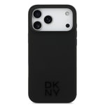 Apple iPhone 17 Pro Max Kılıf DKNY Orjinal Lisanslı M-safe Şarj Özellikli Metal Logolu Silikon Kapak