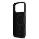 Apple iPhone 17 Pro Max Kılıf DKNY Orjinal Lisanslı M-safe Şarj Özellikli 3D Yazılı Grid Pattern Kapak