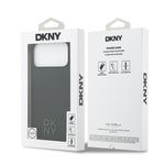 Apple iPhone 17 Pro Max Kılıf DKNY Orjinal Lisanslı M-safe Şarj Özellikli Metal Logolu Silikon Kapak