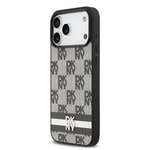 Apple iPhone 17 Pro Max Kılıf DKNY Orjinal Lisanslı M-safe Şarj Özellikli 3D Yazılı Metal Logolu Kapak