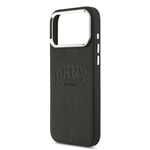 Apple iPhone 17 Pro Max Kılıf DKNY Orjinal Lisanslı M-safe Şarj Özellikli PU Deri Kabartmalı Kapak