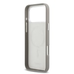 Apple iPhone 17 Pro Max Kılıf DKNY Orjinal Lisanslı M-safe Şarj Özellikli PU Büyük Dikey Logolu Kapak
