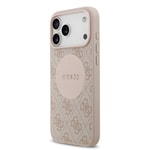 Apple iPhone 17 Pro Max Kılıf Guess Orjinal Lisanslı M-safe Şarj Özellikli Yazı Logolu Circle Classic Kapak
