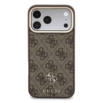 Apple iPhone 17 Pro Max Kılıf Guess Orjinal Lisanslı M-safe Şarj Özellikli Askılı ve 4G Metal Logolu Kartlıklı Kapak