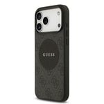 Apple iPhone 17 Pro Max Kılıf Guess Orjinal Lisanslı M-safe Şarj Özellikli Yazı Logolu Circle Classic Kapak