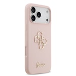 Apple iPhone 17 Pro Max Kılıf Guess Orjinal Lisanslı Grained Yazı Logolu Kapak