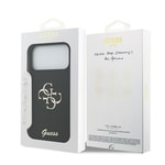 Apple iPhone 17 Pro Max Kılıf Guess Orjinal Lisanslı Grained Yazı Logolu Kapak