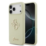 Apple iPhone 17 Pro Max Kılıf Guess Orjinal Lisanslı Grained Yazı Logolu Kapak