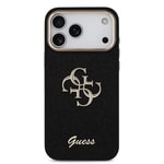 Apple iPhone 17 Pro Max Kılıf Guess Orjinal Lisanslı 4G Büyük Metal Kamera Çerçeveli ve Logolu Glitter Kapak
