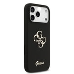 Apple iPhone 17 Pro Max Kılıf Guess Orjinal Lisanslı Grained Yazı Logolu Kapak