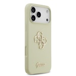 Apple iPhone 17 Pro Max Kılıf Guess Orjinal Lisanslı Grained Yazı Logolu Kapak