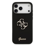 Apple iPhone 17 Pro Max Kılıf Guess Orjinal Lisanslı Grained Yazı Logolu Kapak