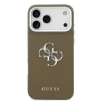 Apple iPhone 17 Pro Max Kılıf Guess Orjinal Lisanslı Grained 4G Metal Büyük Logolu Kapak