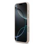 Apple iPhone 17 Pro Max Kılıf Guess Orjinal Lisanslı M-safe Şarj Özellikli 4G Desenli PU Metal Plaka Klasik Logolu Kapak