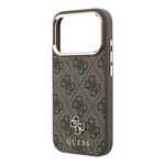 Apple iPhone 17 Pro Max Kılıf Guess Orjinal Lisanslı M-safe Şarj Özellikli Small 4G Classic Logolu Kapak