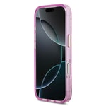 Apple iPhone 17 Pro Max Kılıf Guess Orjinal Lisanslı M-safe Şarj Özellikli Simli Çiçek Desenli Metal Kamera Çerçeveli Üçgen Logolu Kapak