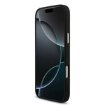 Apple iPhone 17 Pro Max Kılıf Guess Orjinal Lisanslı M-safe Şarj Özellikli Taşlı Üçgen Logo 4G Desenli Kapak