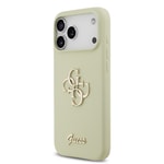 Apple iPhone 17 Pro Max Kılıf Guess Orjinal Lisanslı Grained Yazı Logolu Kapak