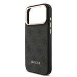 Apple iPhone 17 Pro Max Kılıf Guess Orjinal Lisanslı M-safe Şarj Özellikli Askılı ve 4G Logo Kartlıklı Kapak