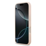Apple iPhone 17 Pro Max Kılıf Guess Orjinal Lisanslı M-safe Şarj Özellikli Taneli Çiçek Tasarımlı Metal Yazı Logolu Kapak