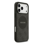 Apple iPhone 17 Pro Max Kılıf Guess Orjinal Lisanslı M-safe Şarj Özellikli Yazı Logolu Circle Classic Kapak